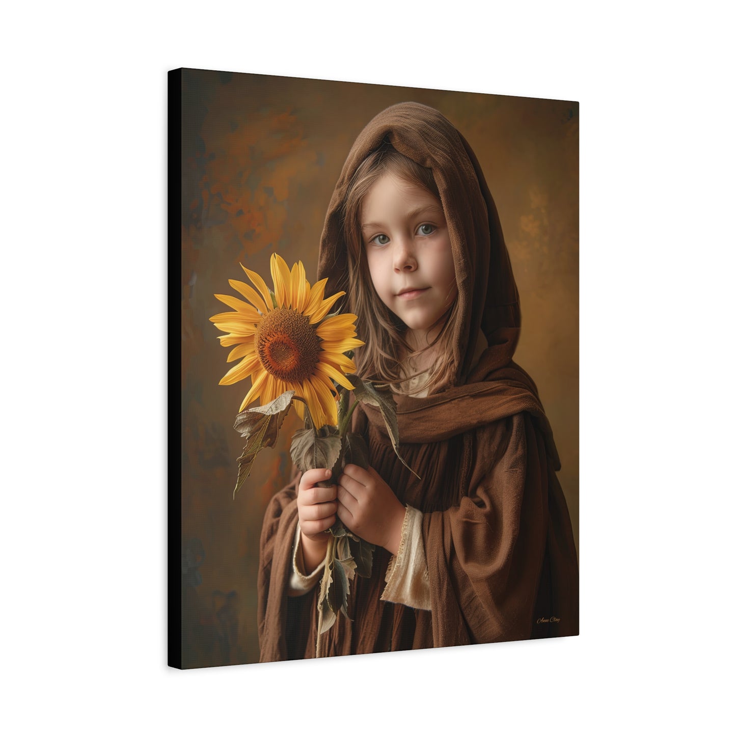 Sandy Sunflower Matte Canvas, Stretched, 1.25"