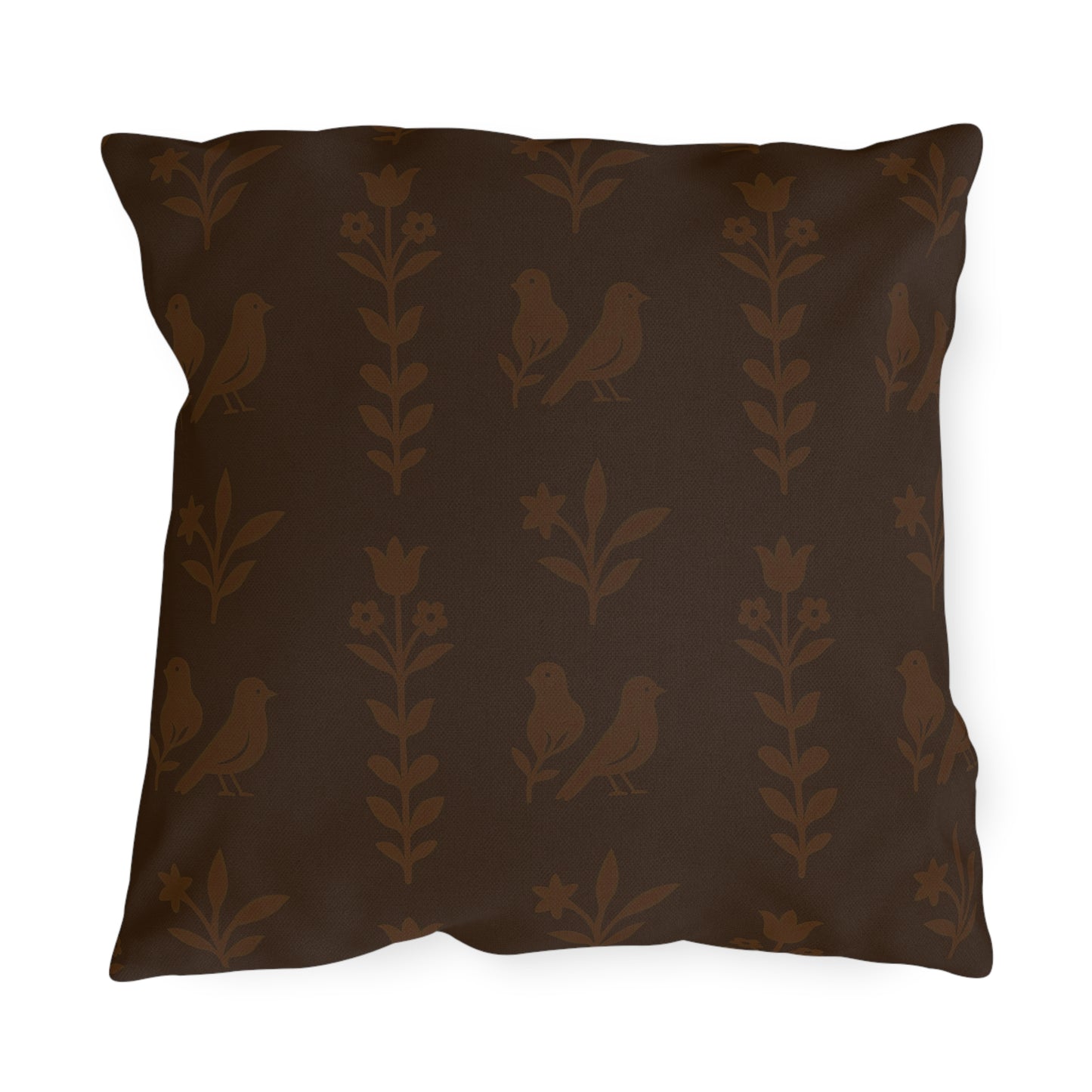 Chic Outdoor Pillows, Cozy Garden Decor, Bird Pattern Cushion, Patio Soft Furnishings, Spring Picnic Accessories, Home Comforts