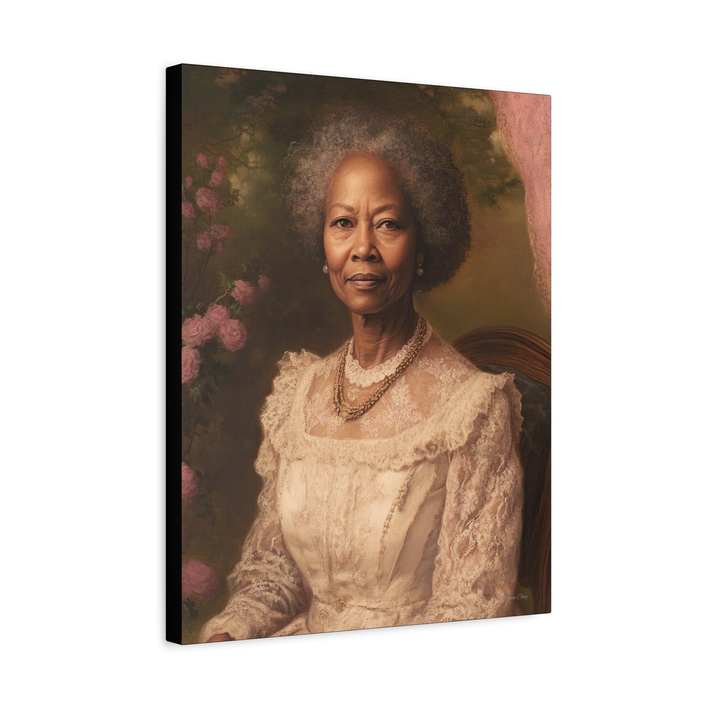 Elegant Canvas Wall Art, Vintage Portrait, Home Decor, Gift for Art Lovers, Bohemian Style, Heritage Art