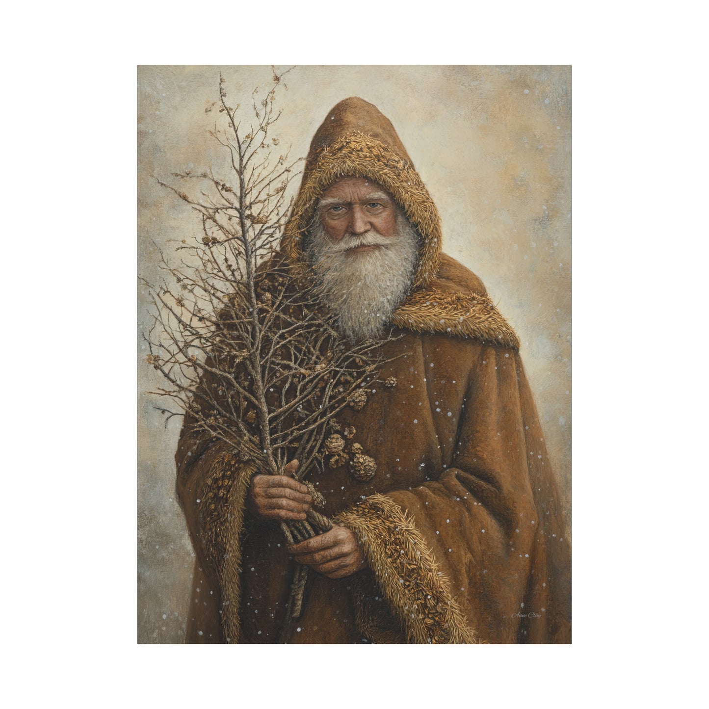 Natural Santa Matte Canvas, Stretched, 1.25"