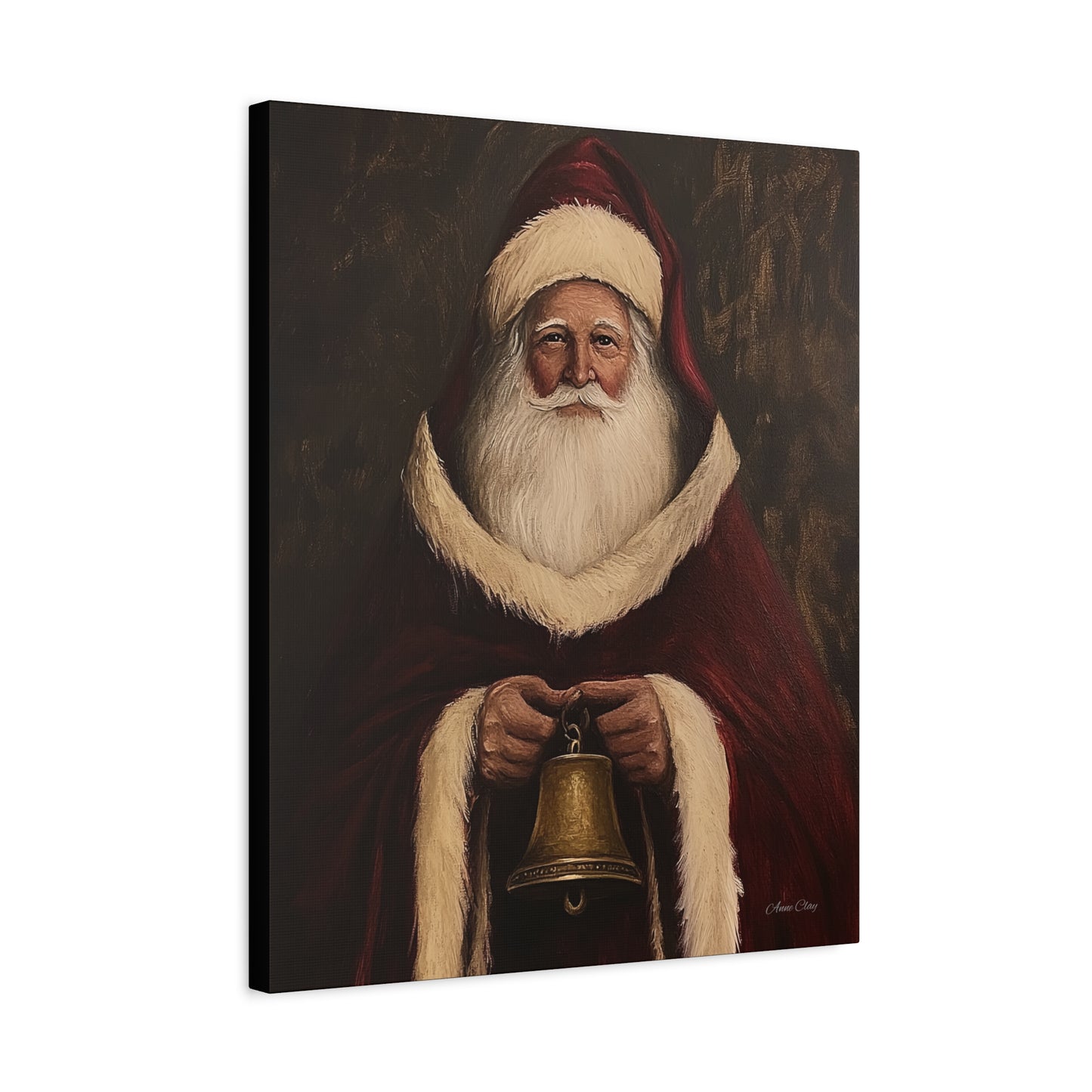 Santa Bell Matte Canvas, Stretched, 1.25"