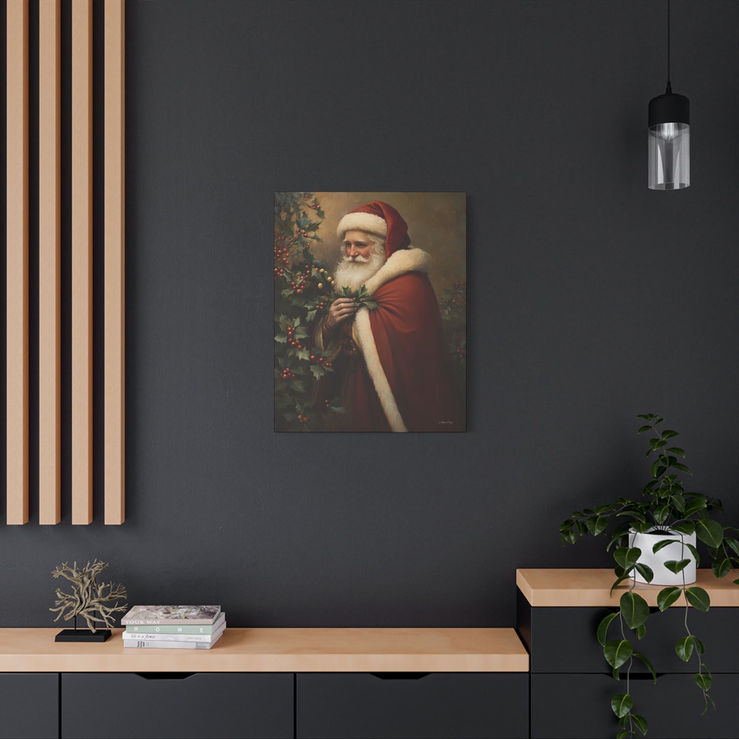Secret Santa Matte Canvas, Stretched, 1.25"