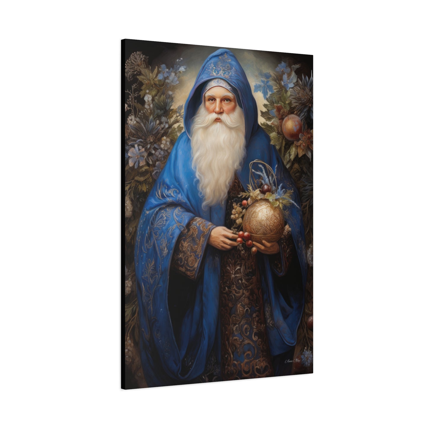 Ornamental Santa Matte Canvas, Stretched, 1.25"