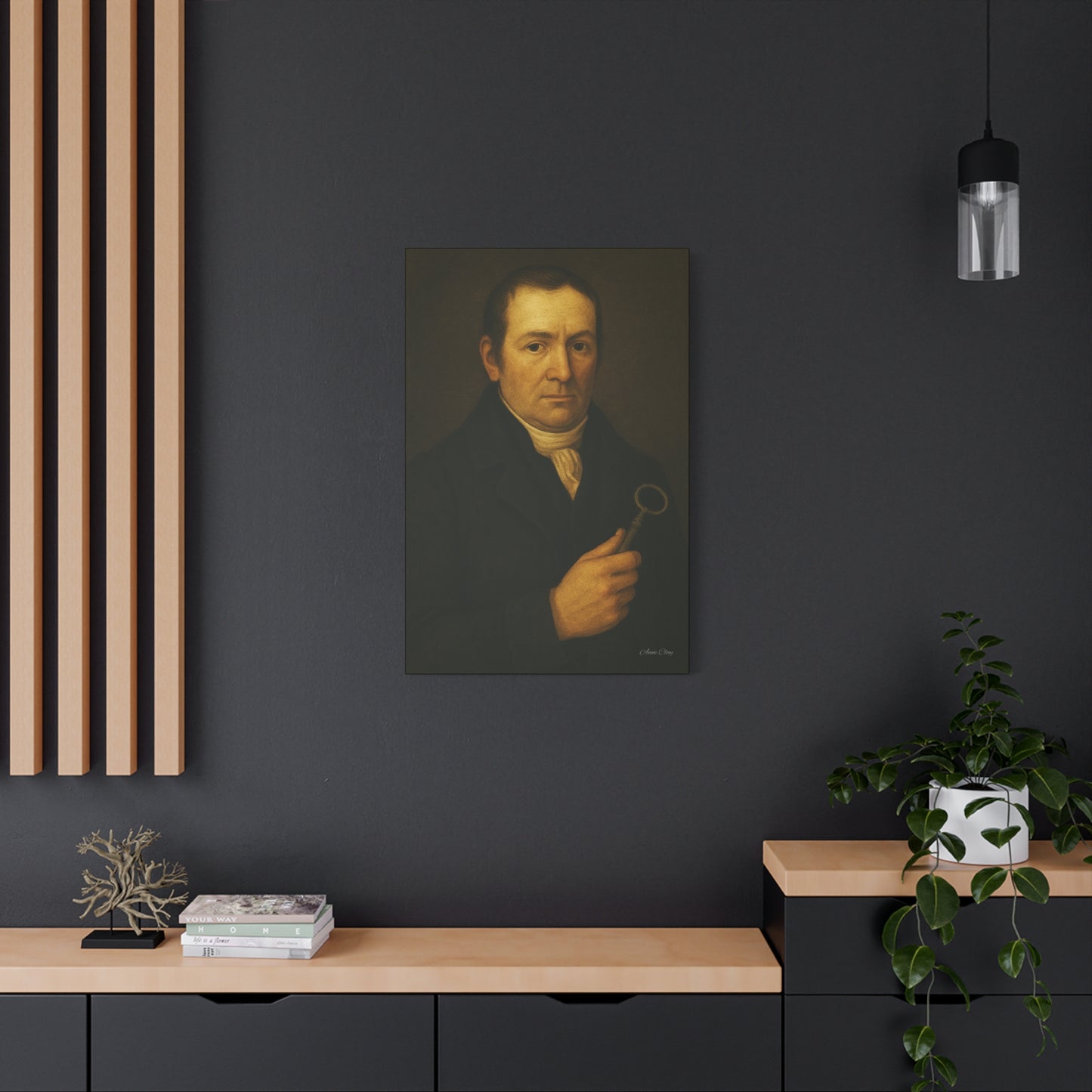 Matte Canvas Wall Art, Portrait of Historical Figure, Vintage Decor, Home Aesthetic, Gift for Art Lovers, Framed Print, Unique Wall Decor