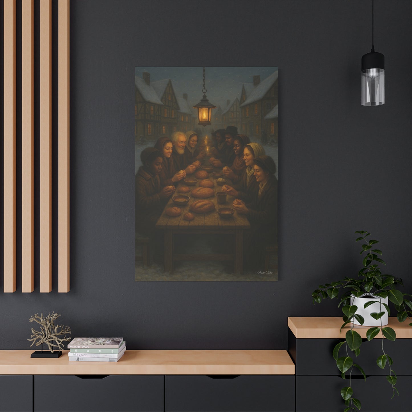 Endless Bounty Christmas Feast  Canvas Print