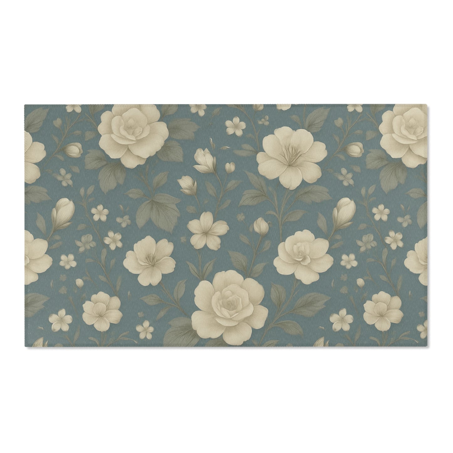Floral Area Rug - Vintage-Inspired Home Decor, Living Room Accent, Bedroom Comfort, Housewarming Gift, Cozy Vibes