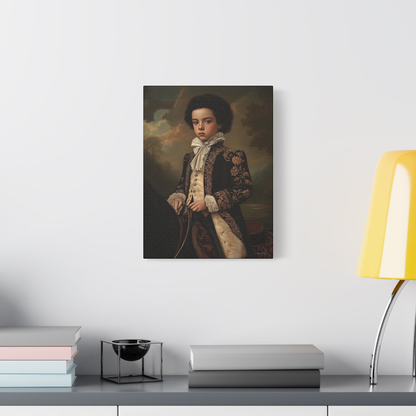 Vintage Portrait Canvas Print, Wall Art, Home Decor, Gift for Art Lovers, Classic Decor, Renaissance Style Artwork