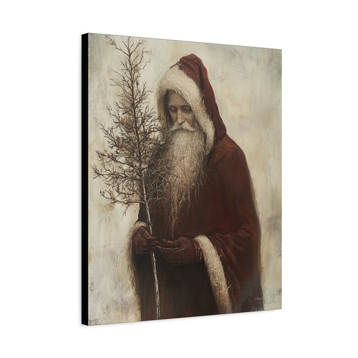 Humble Santa Matte Canvas, Stretched, 1.25"