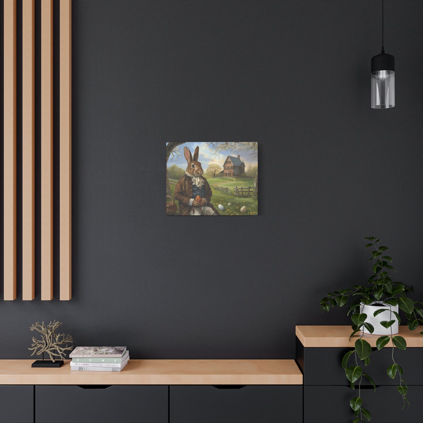 Easter Memories Easter Bunny Canvas Art - Charming Stretched Print for Spring Decor