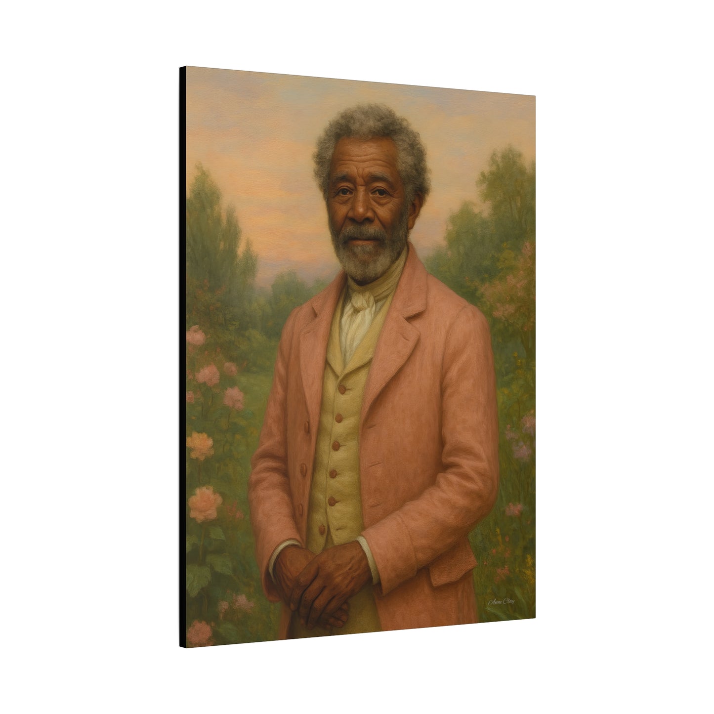 Elegant Stretched Canvas Art Print, Historical Portrait, Home Decor, Gift for History Lovers, Gallery Wall Art