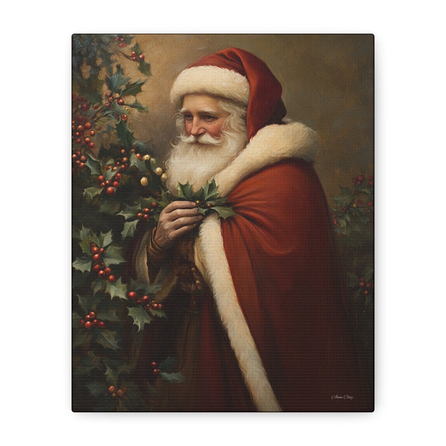 Secret Santa Matte Canvas, Stretched, 1.25"