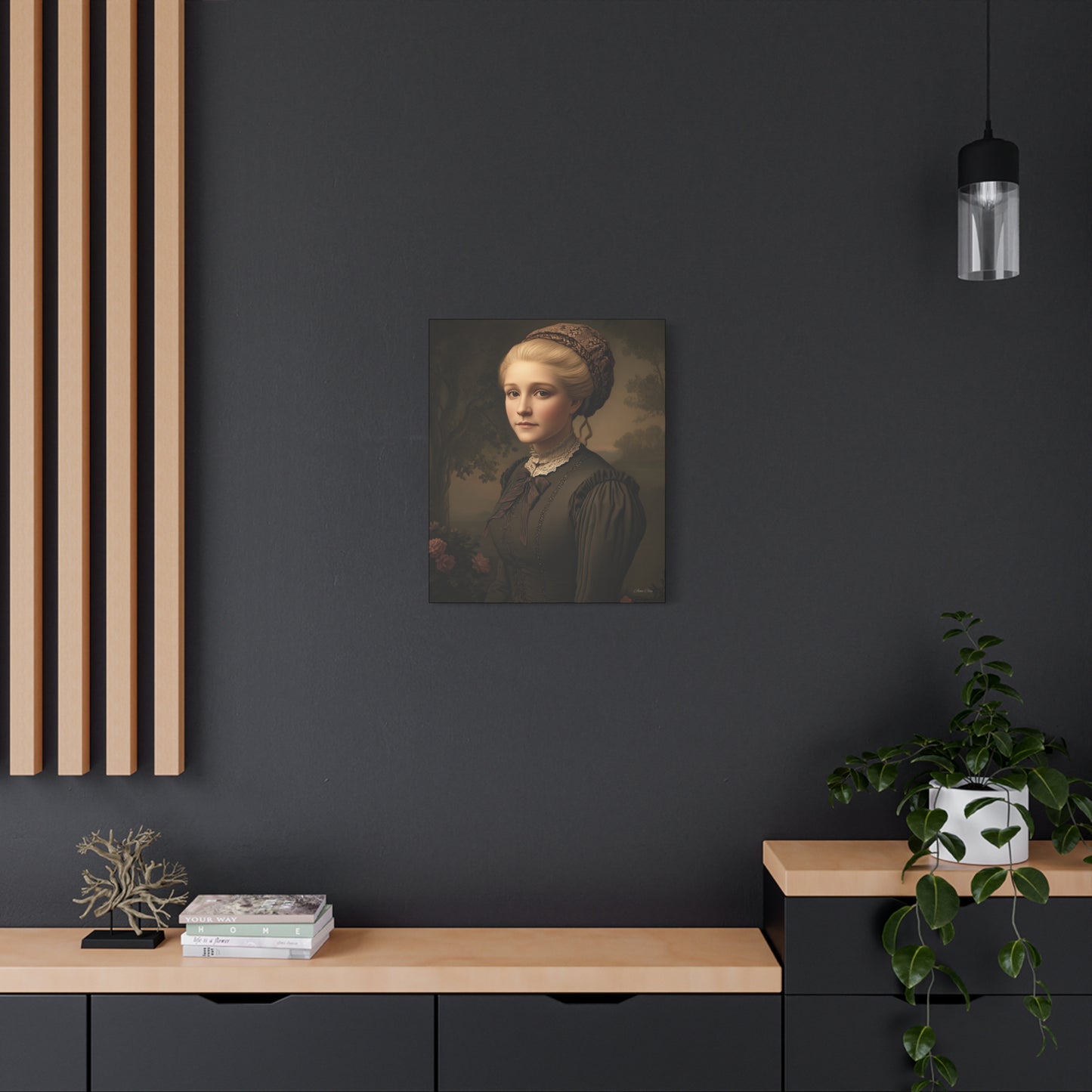 Elegant Vintage Portrait Canvas Wall Art, Home Decor, Gift for Art Lovers, Classic Style, Gallery Wall
