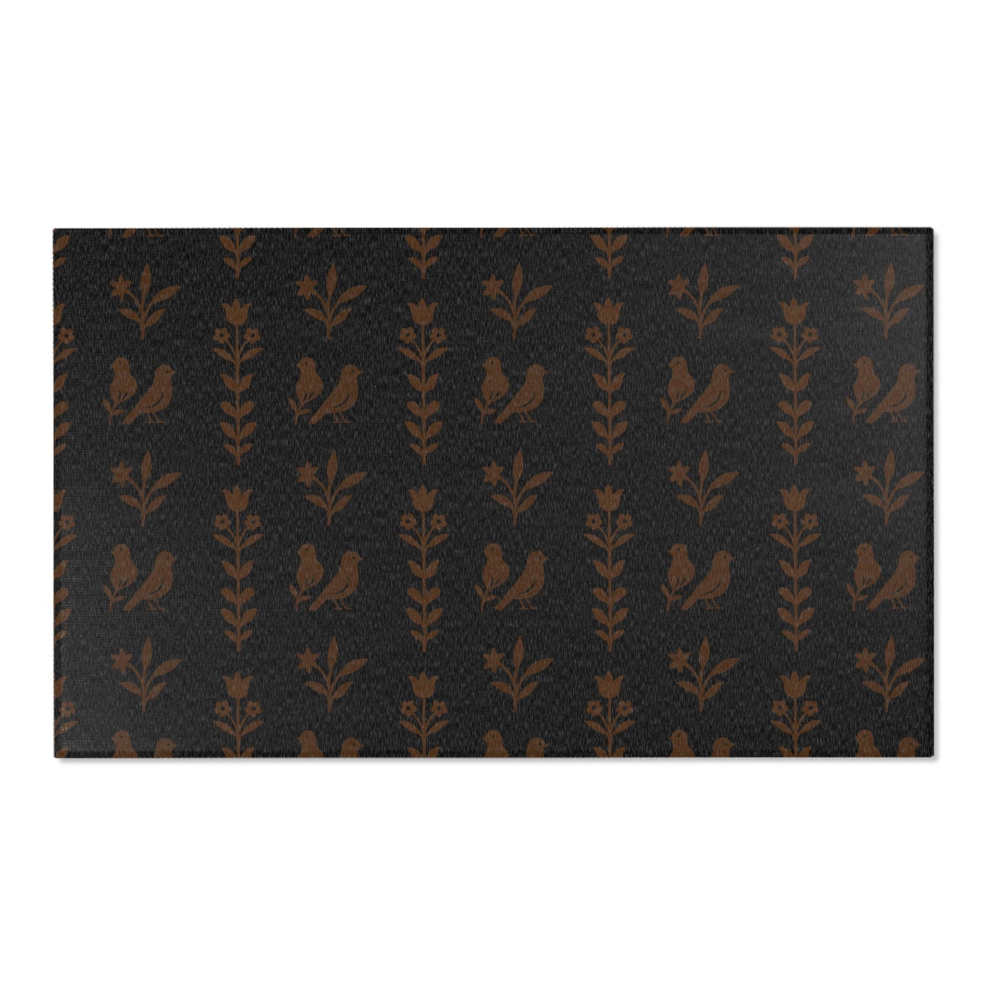 Elegant Floral Area Rug, Home Decor, Living Room, Bedroom Accent Rug, Gift for Housewarming, Cozy Atmosphere