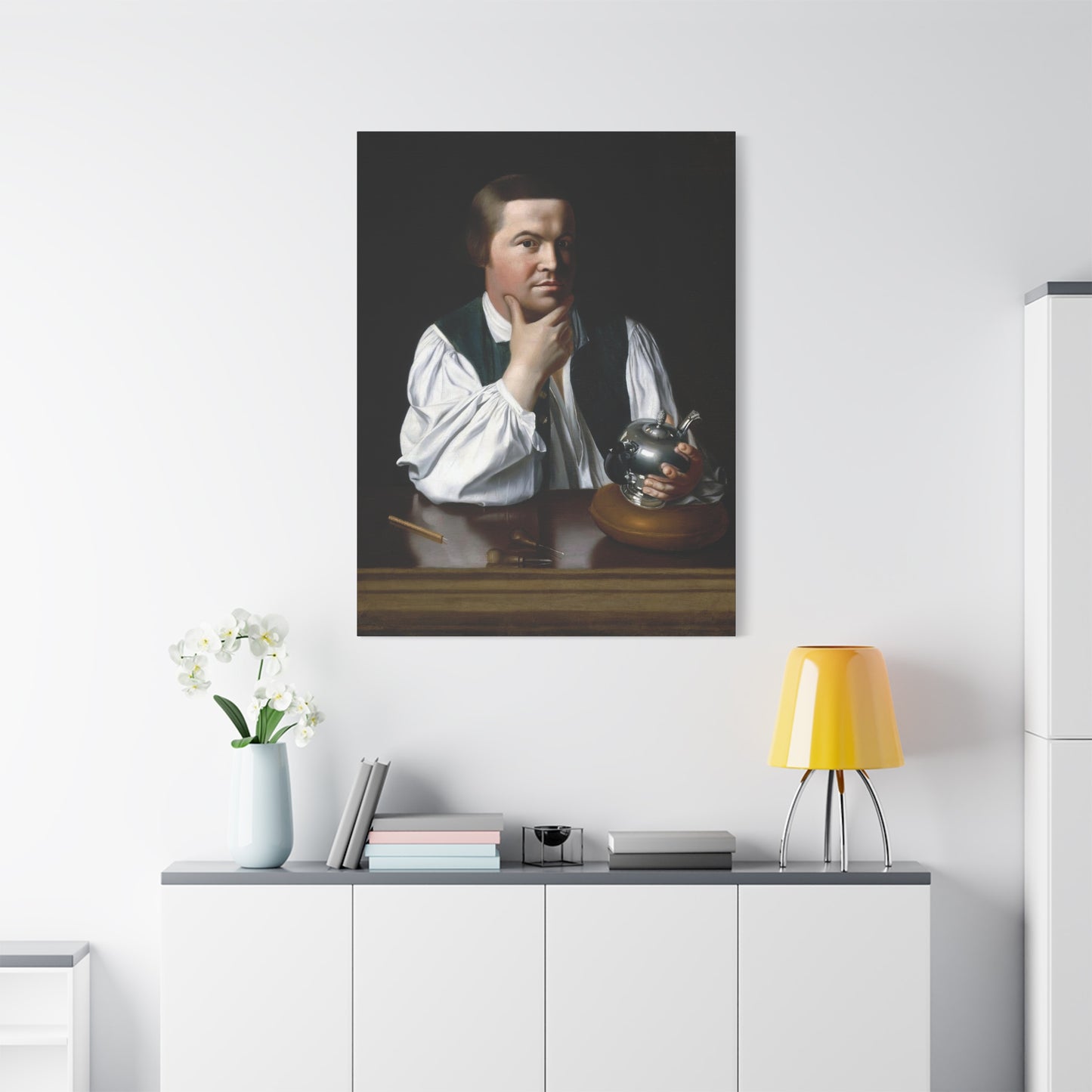 Paul Revere Historical Portrait Canvas Art - Vintage Decor for Home and Office