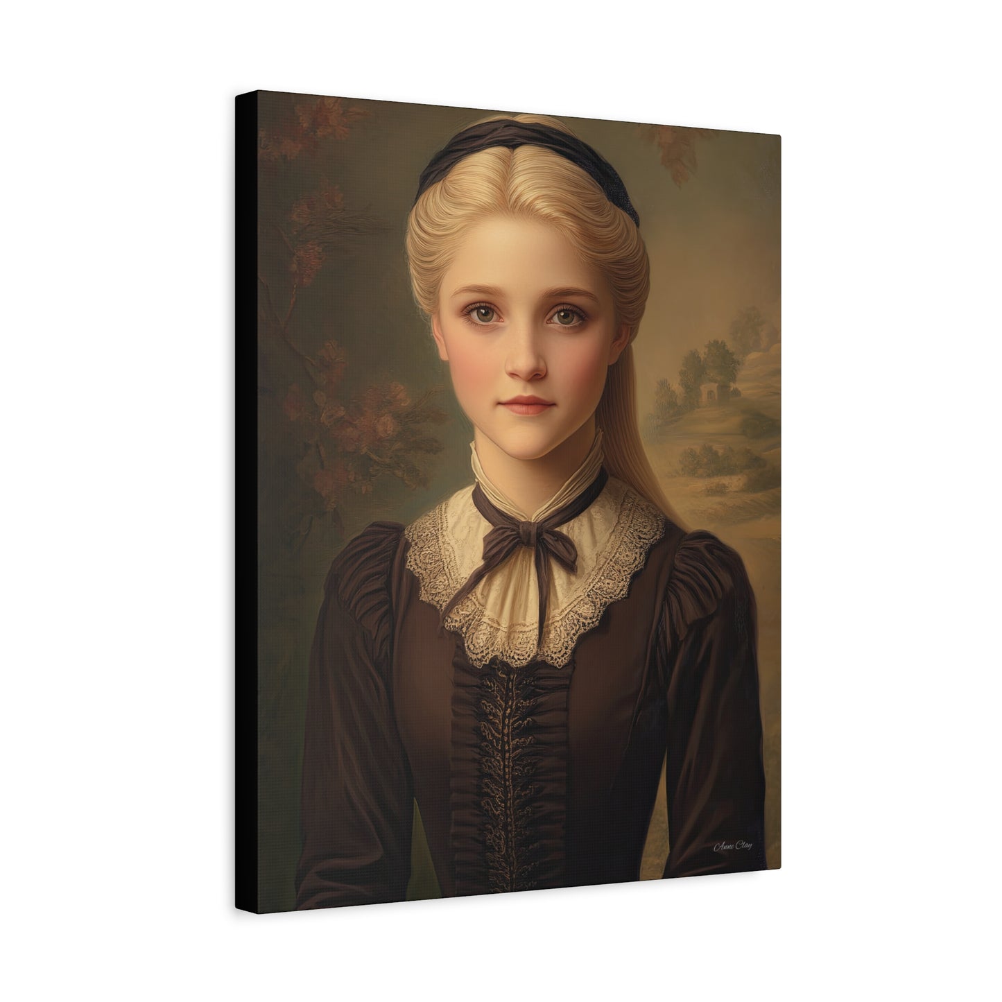 Vintage Portrait Canvas Wall Art, Home Decor, Gift for History Lovers, Romantic Wall Decor, Unique Gift Idea