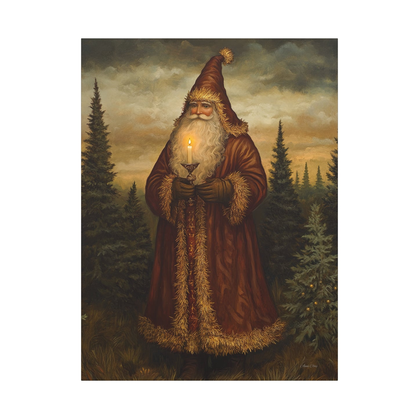 Dreamland Santa Matte Canvas, Stretched, 1.25"