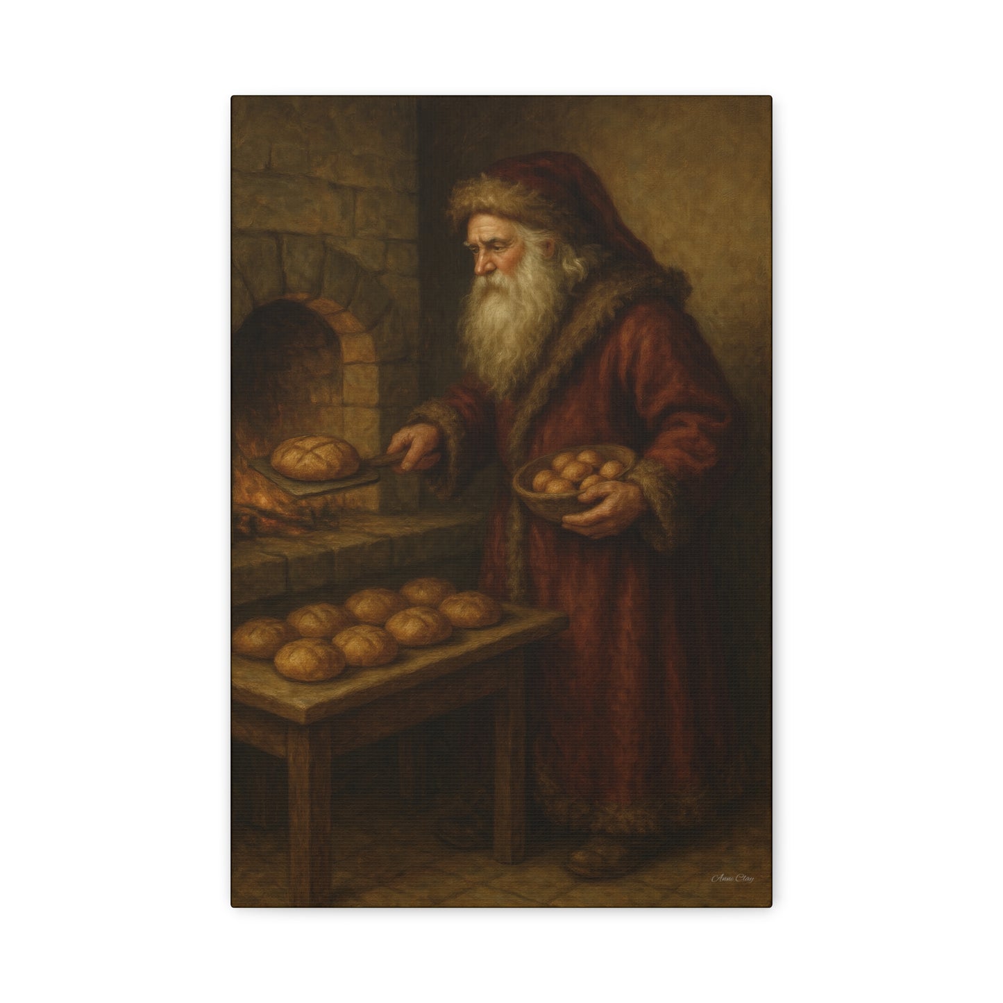 Christmas Santa Canvas Art