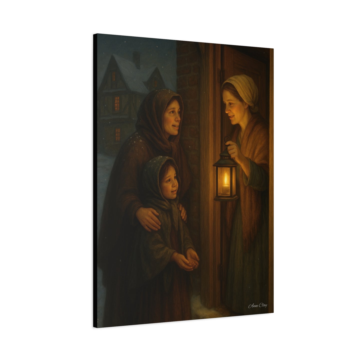 Spirit of Christmas, Hospitality Warmth of Home Canvas Art