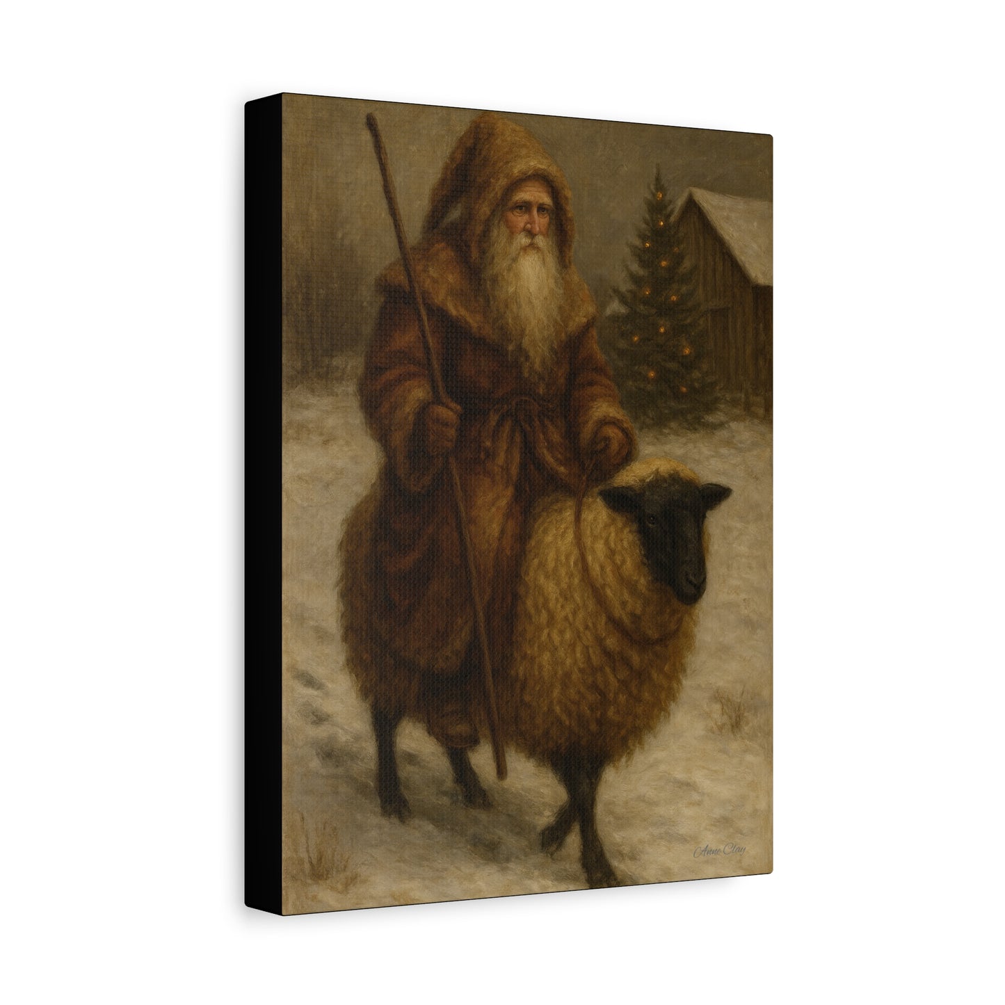 Vintage Winter Art Canvas