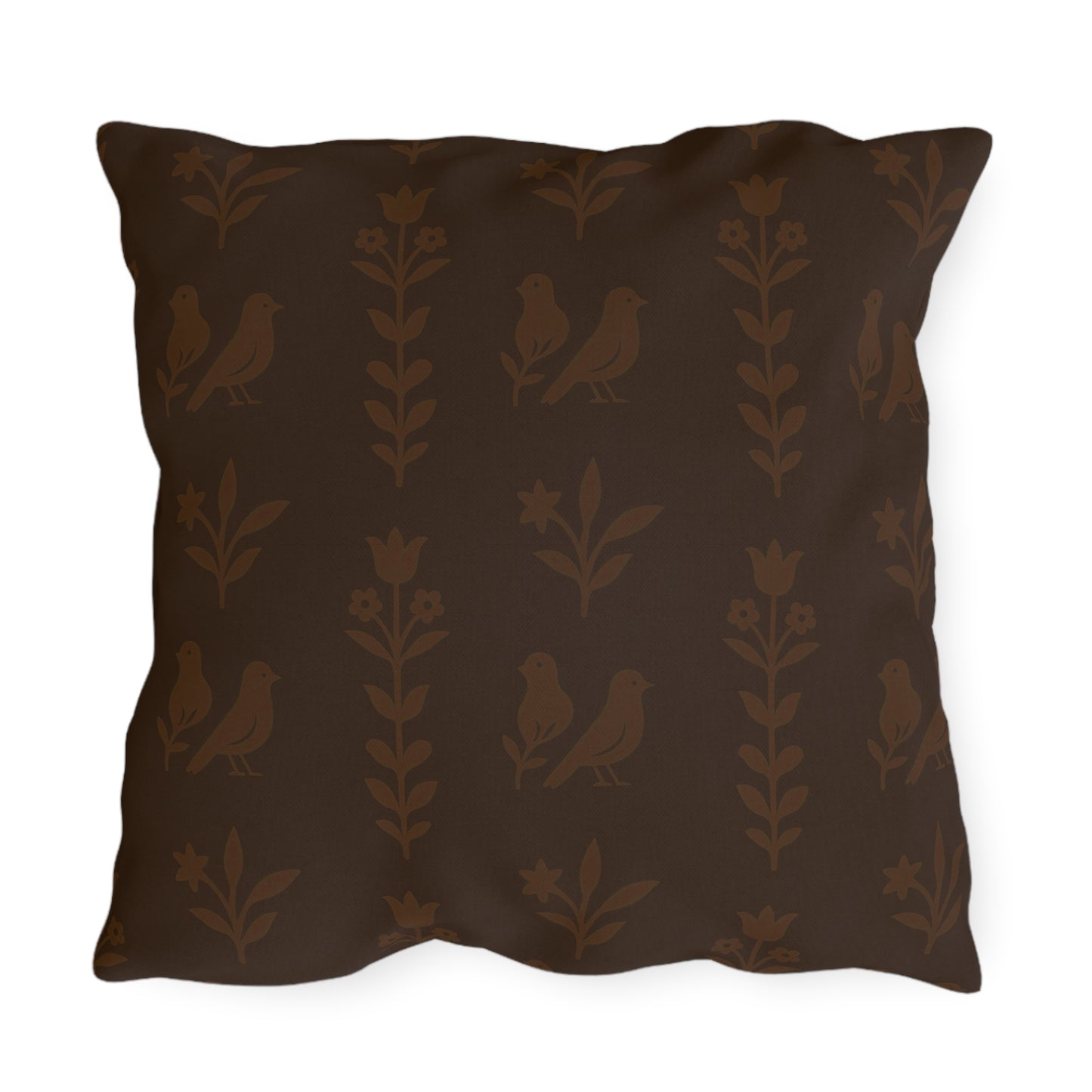 Chic Outdoor Pillows, Cozy Garden Decor, Bird Pattern Cushion, Patio Soft Furnishings, Spring Picnic Accessories, Home Comforts