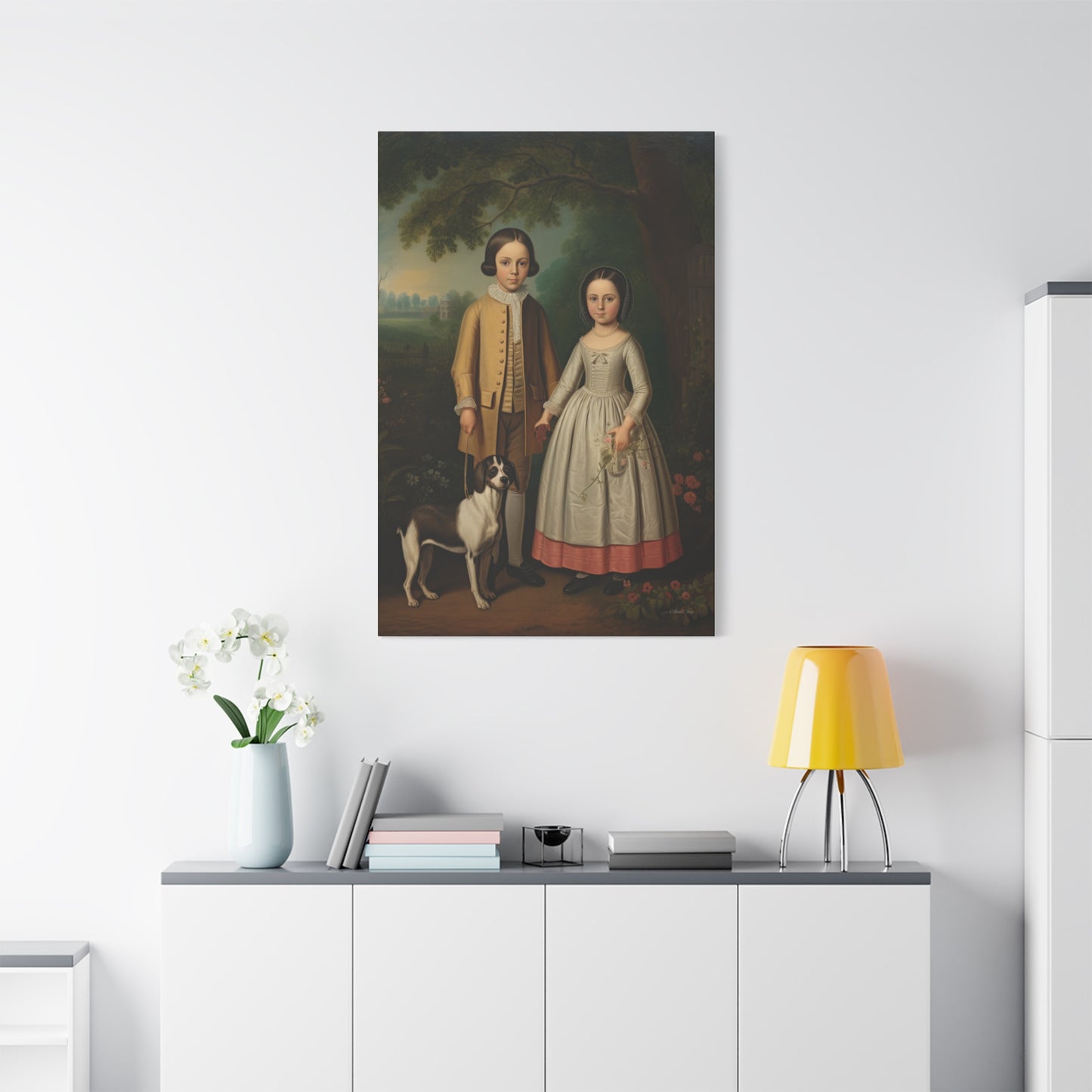 Ben and Cloe Matte Canvas, Stretched, 1.25"