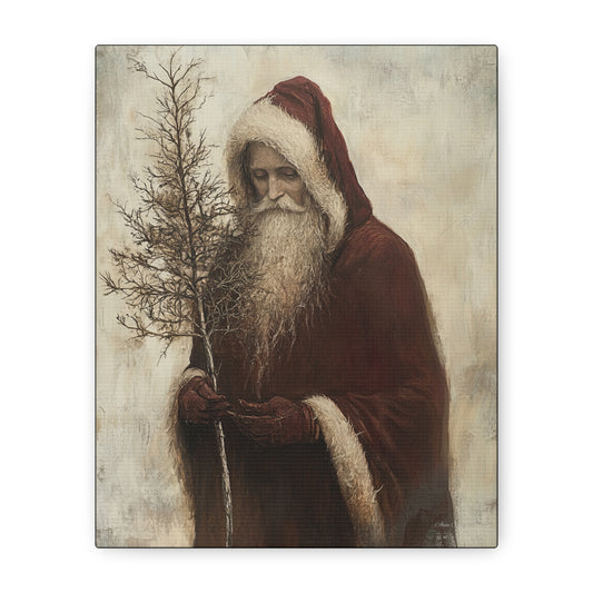 Humble Santa Matte Canvas, Stretched, 1.25"