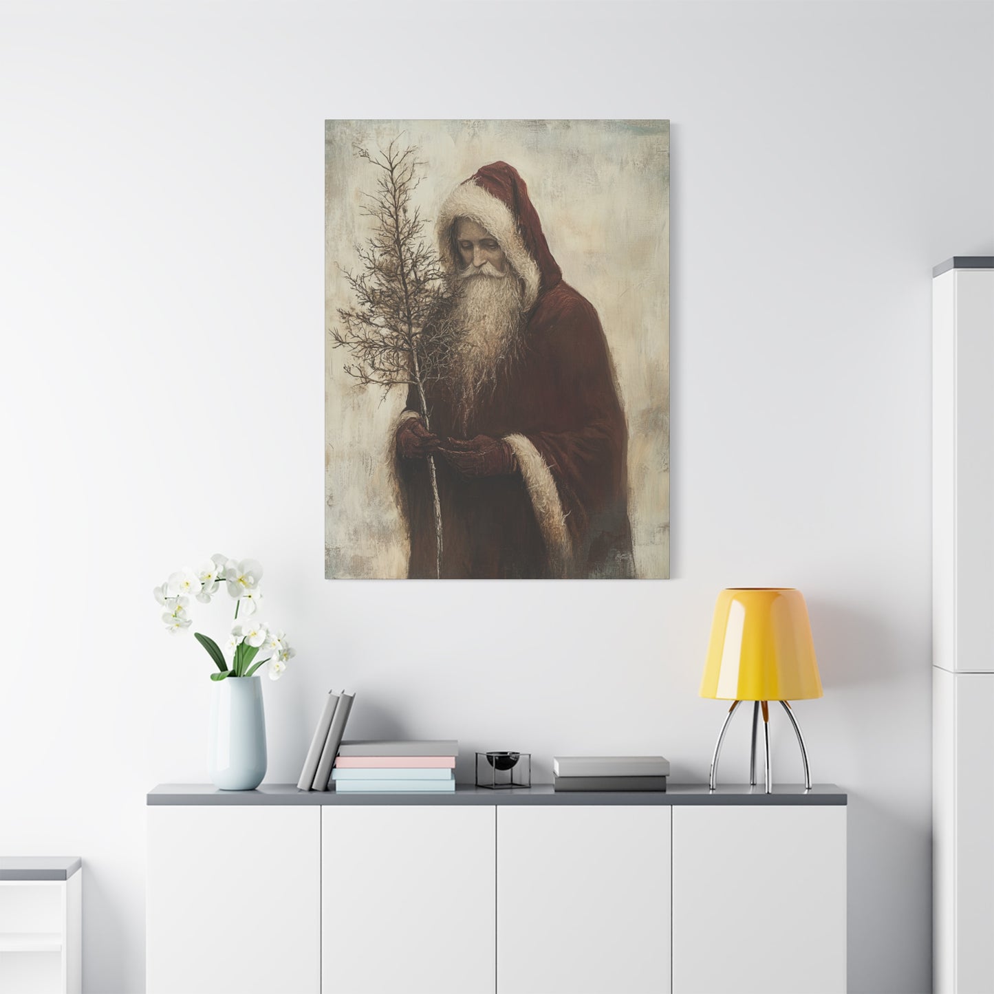 Humble Santa Matte Canvas, Stretched, 1.25"