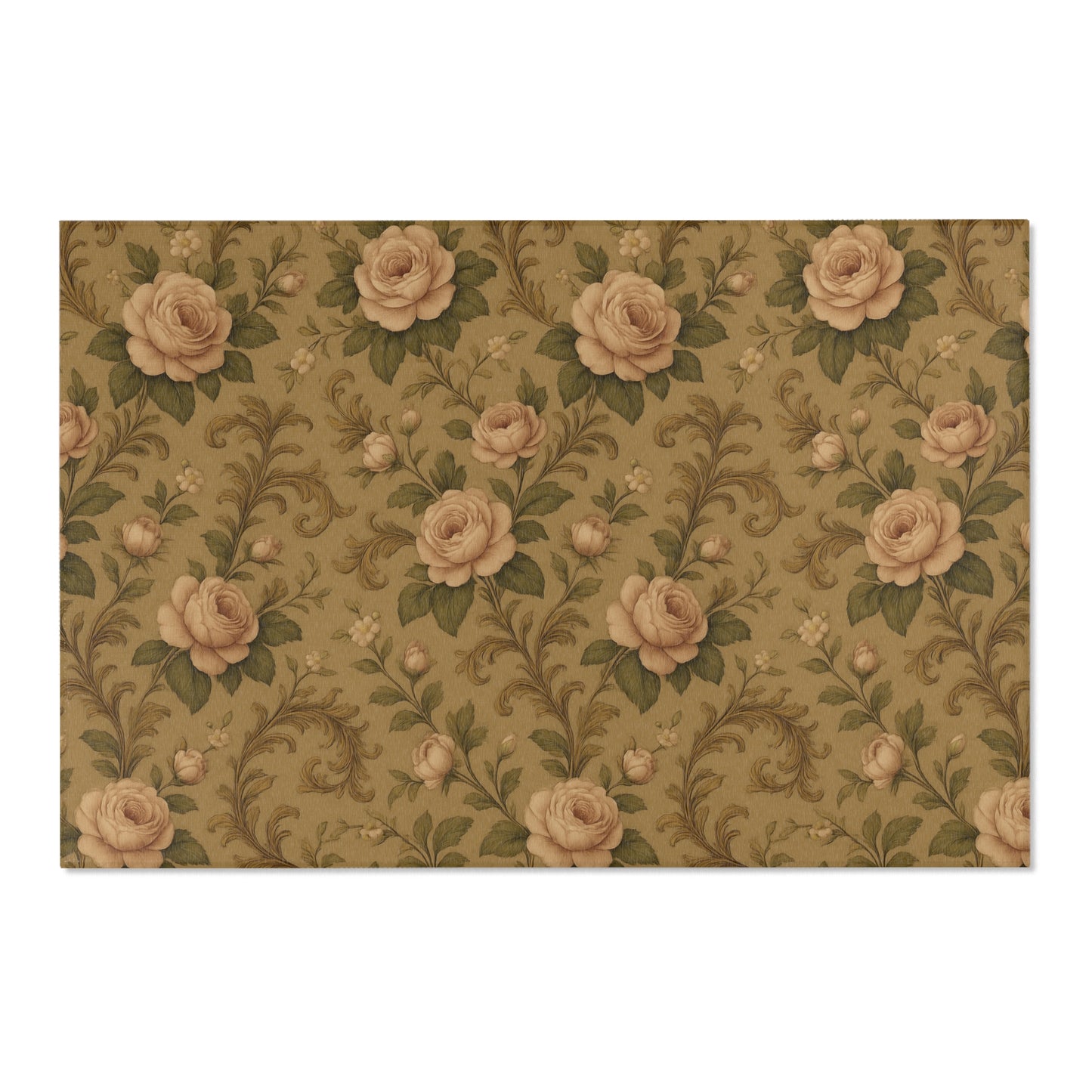 Vintage Floral Area Rugs, Elegant Home Decor, Living Room Accent, Boho Chic Rug, Gift for Housewarming, Decorative Floor Mat