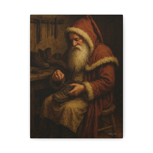 Santa's Workshop Matte Canvas Wall Art