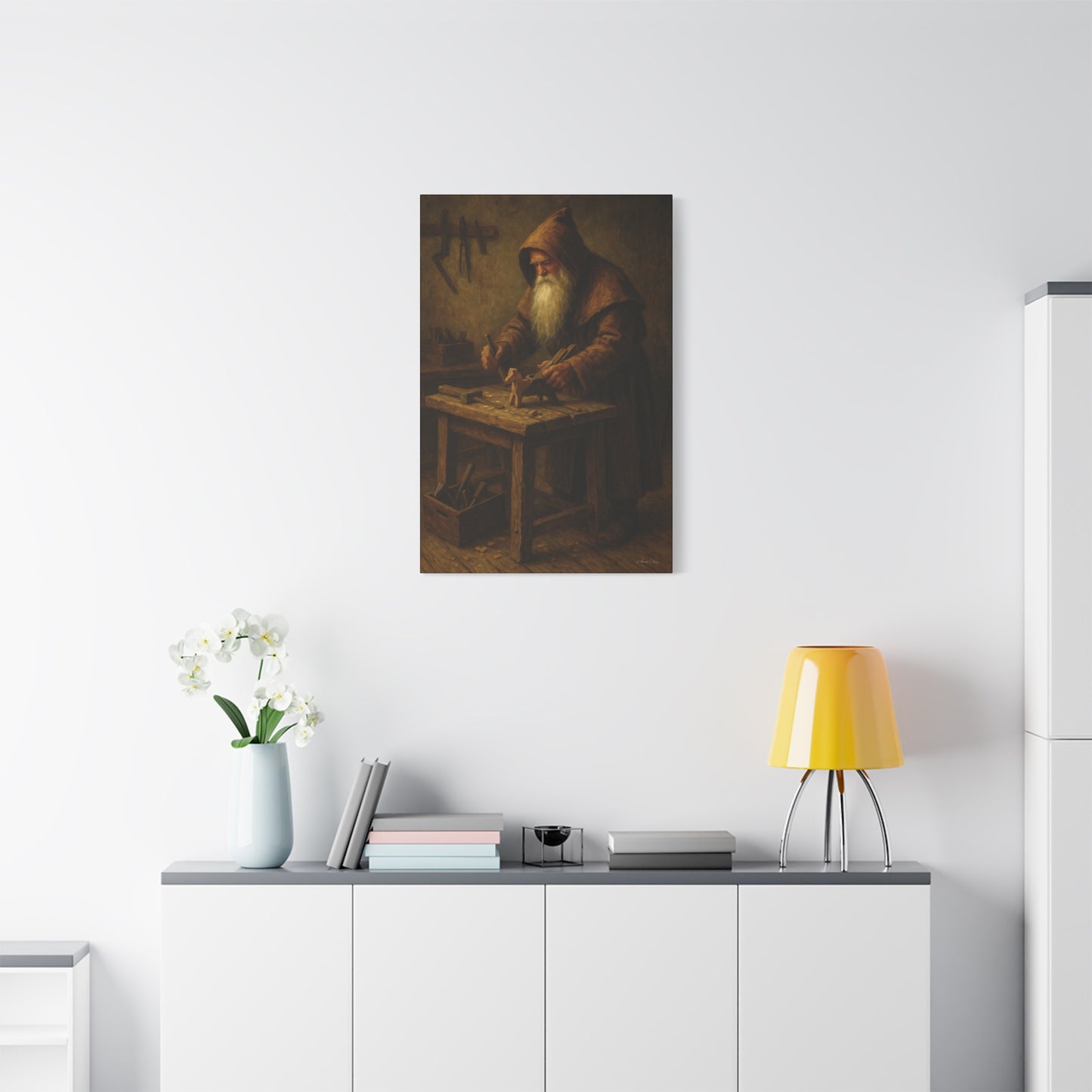 Craftsmanship Wall Art - Vintage Woodworker Canvas Print