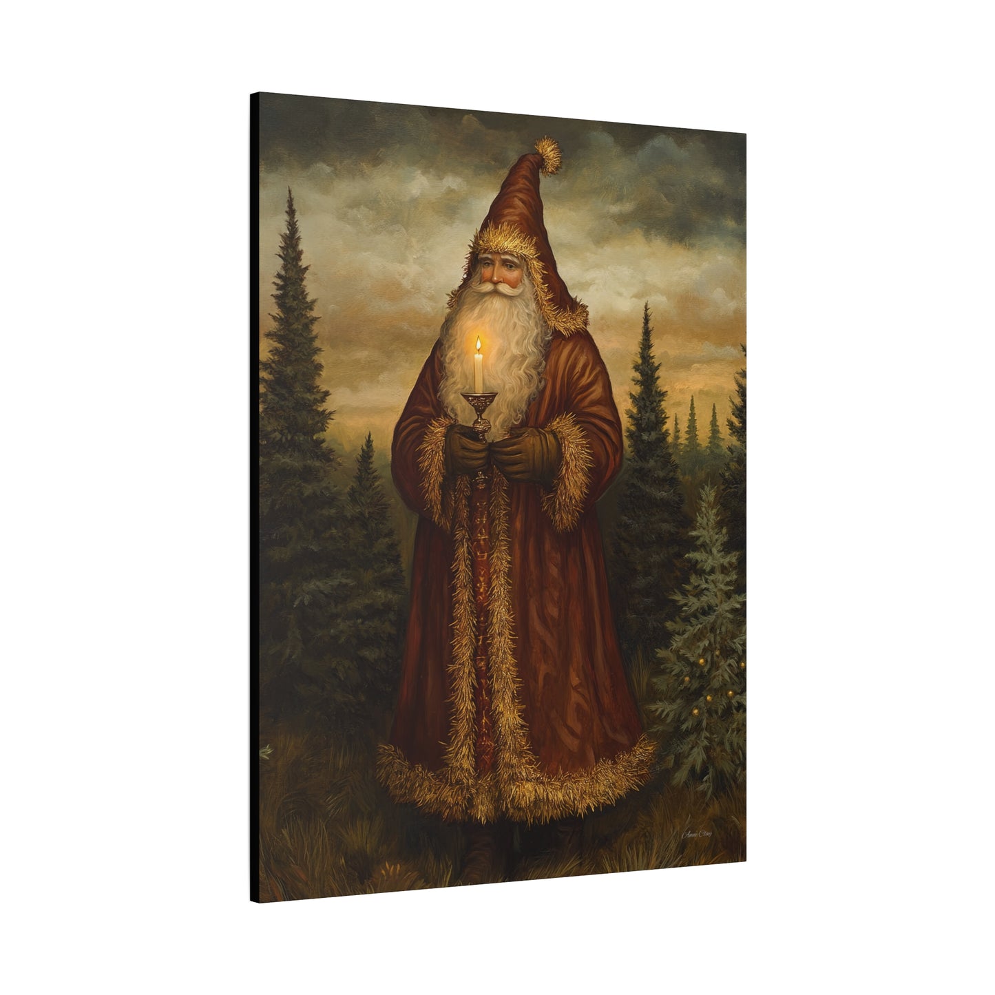 Dreamland Santa Matte Canvas, Stretched, 1.25"