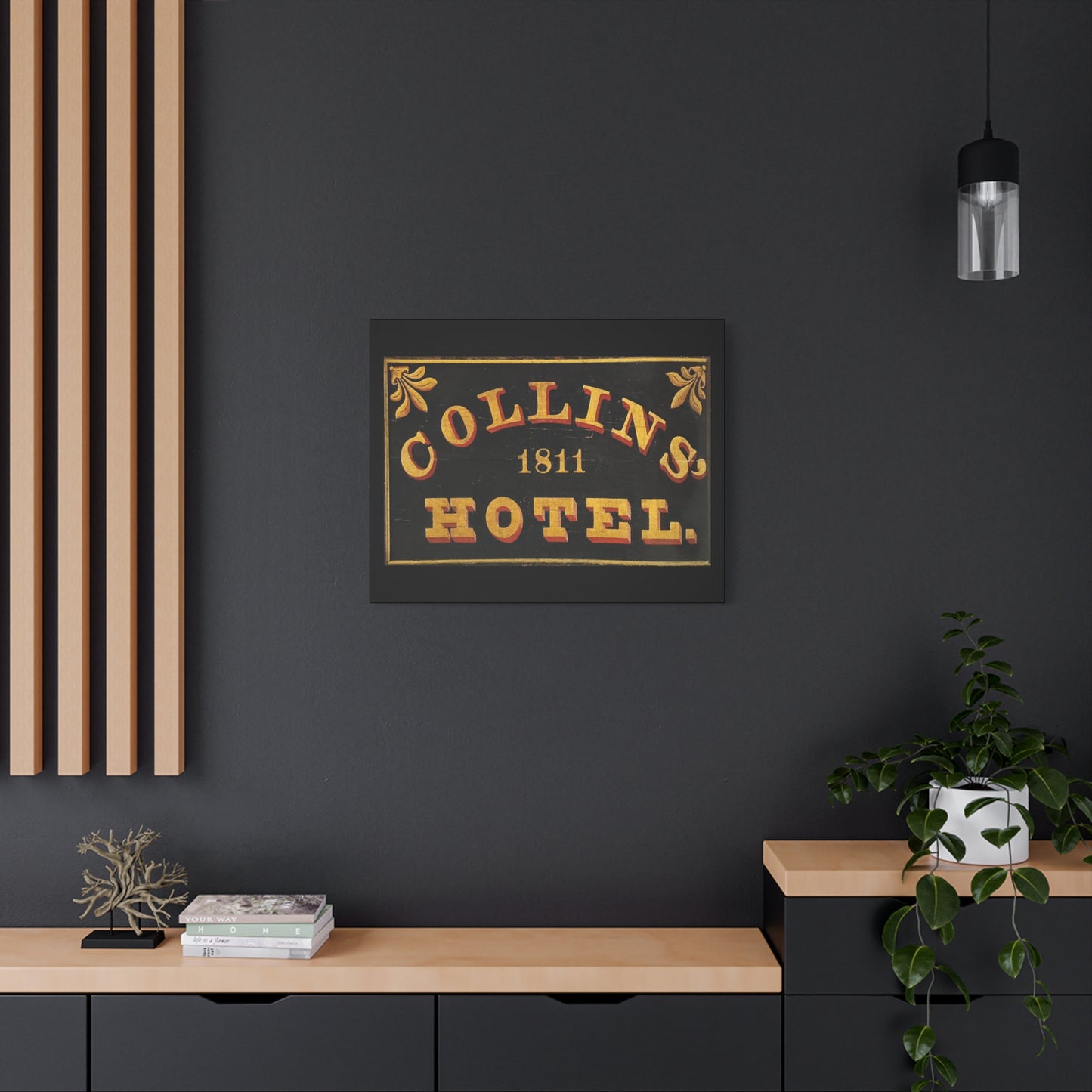 Collins Hotel Matte Canvas, Stretched, 1.25"