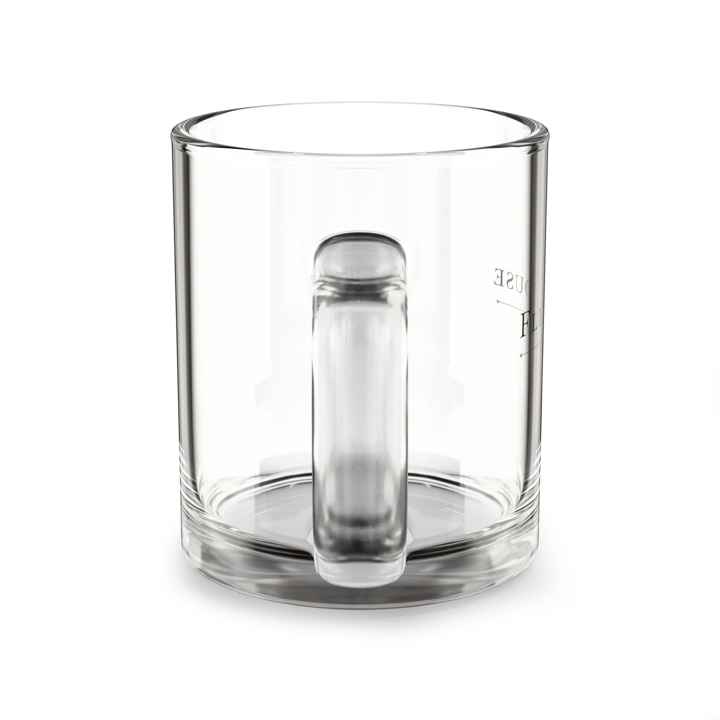 Glass Mug — Flint House Logo 10oz Clear Coffee Cup
