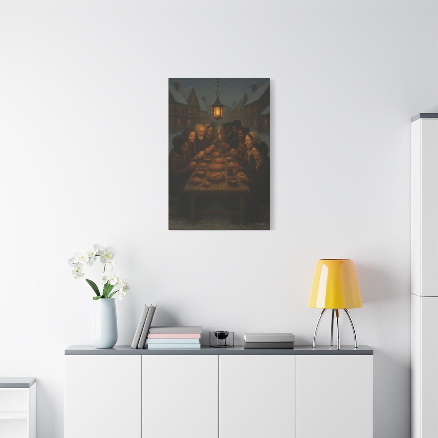 Endless Bounty Christmas Feast  Canvas Print