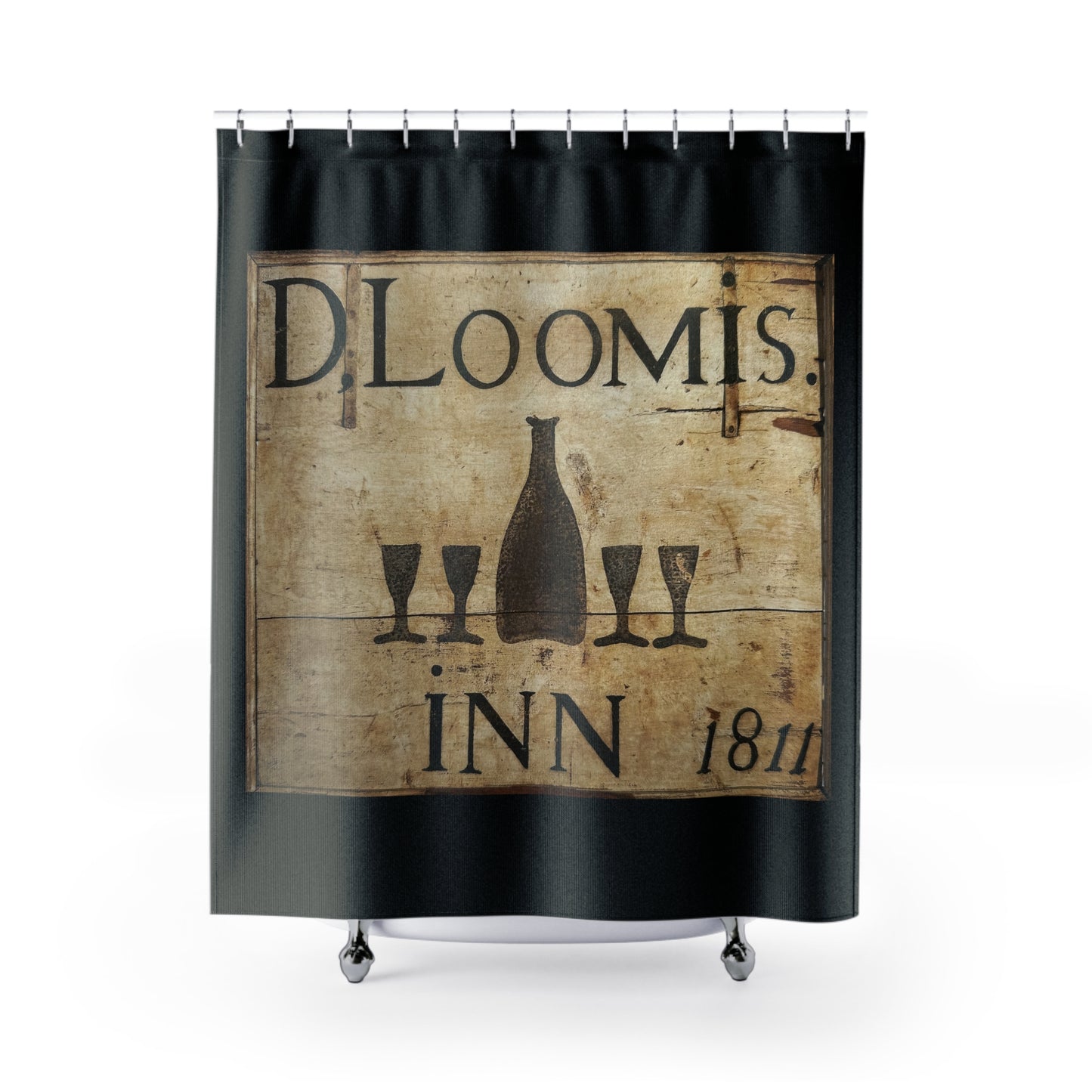 Vintage Inn Style Shower Curtain - Rustic Home Decor