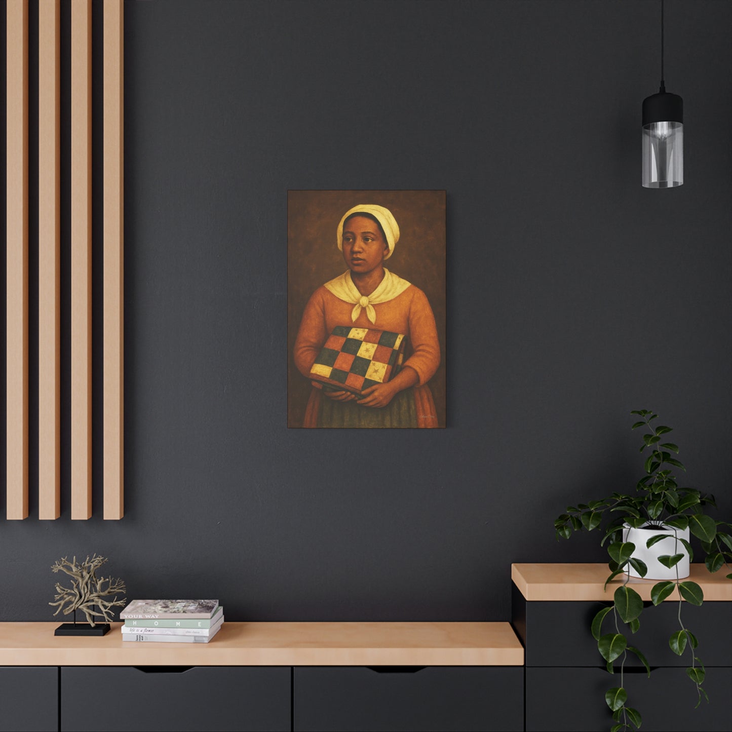 Artistic Stretched Canvas Print, Wall Art, Home Decor, Gift for Art Lovers, Bohemian Vibe, Ideal for Any Occasion