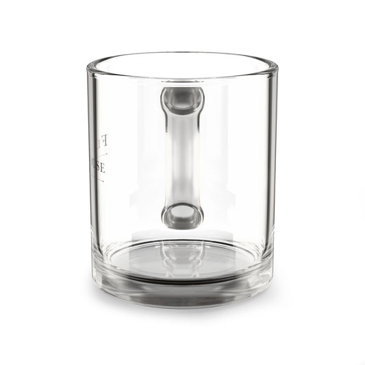 Glass Mug — Flint House Logo 10oz Clear Coffee Cup