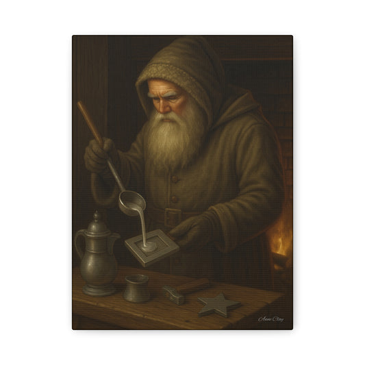 Artistic Matte Canvas Print - Mystic Blacksmith Design