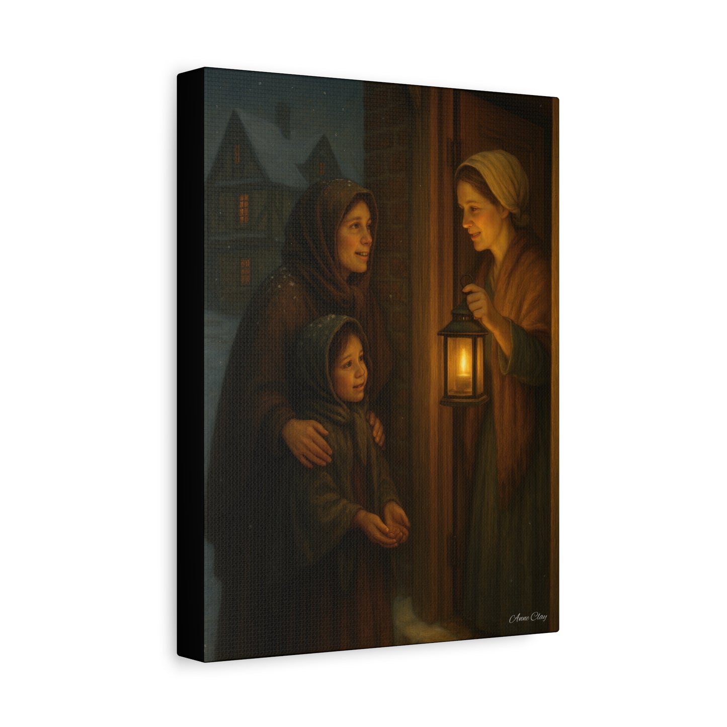 Spirit of Christmas, Hospitality Warmth of Home Canvas Art