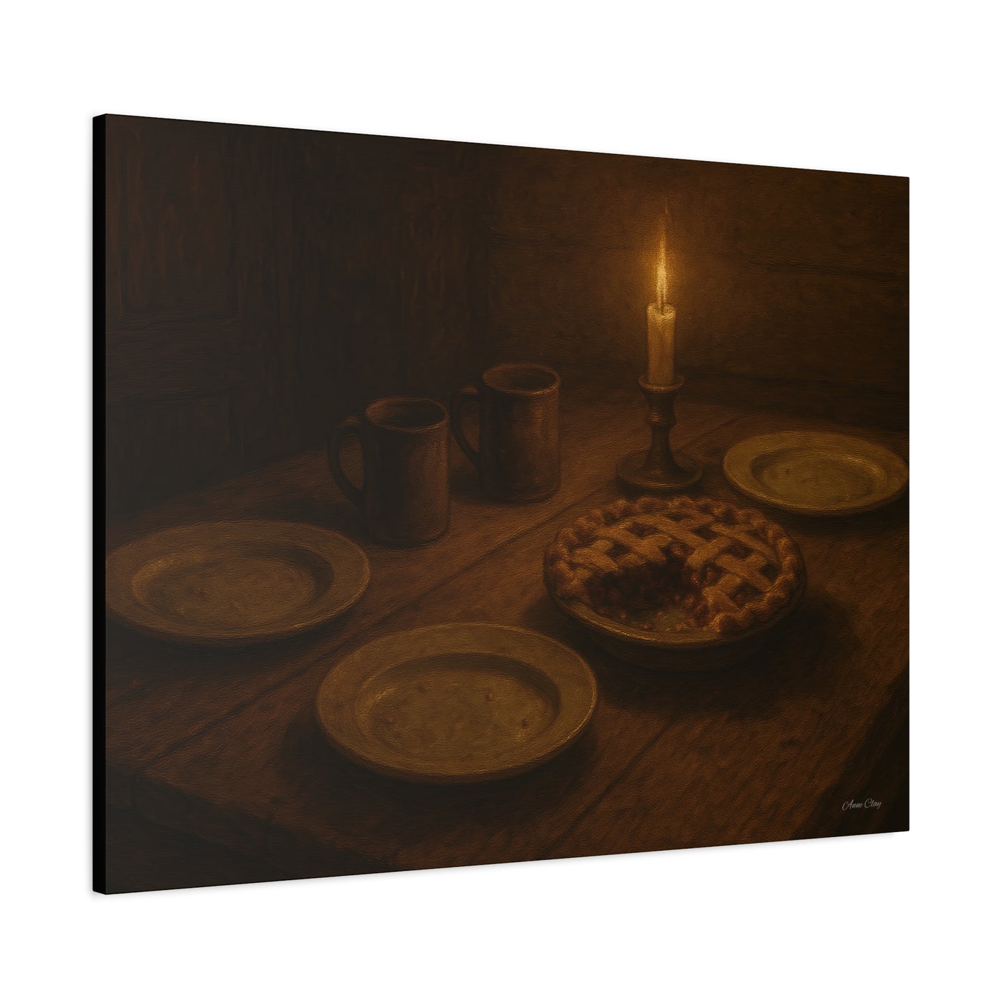 Warm Atmosphere Canvas Art for Home Decor, Cozy Wall Art, Kitchen Wall Decor, Rustic Photography, Gift for Homeowners