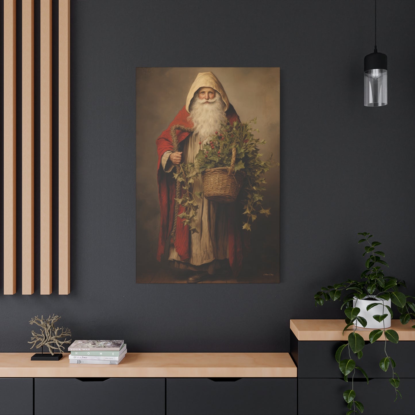 Sharing Santa Matte Canvas, Stretched, 1.25"