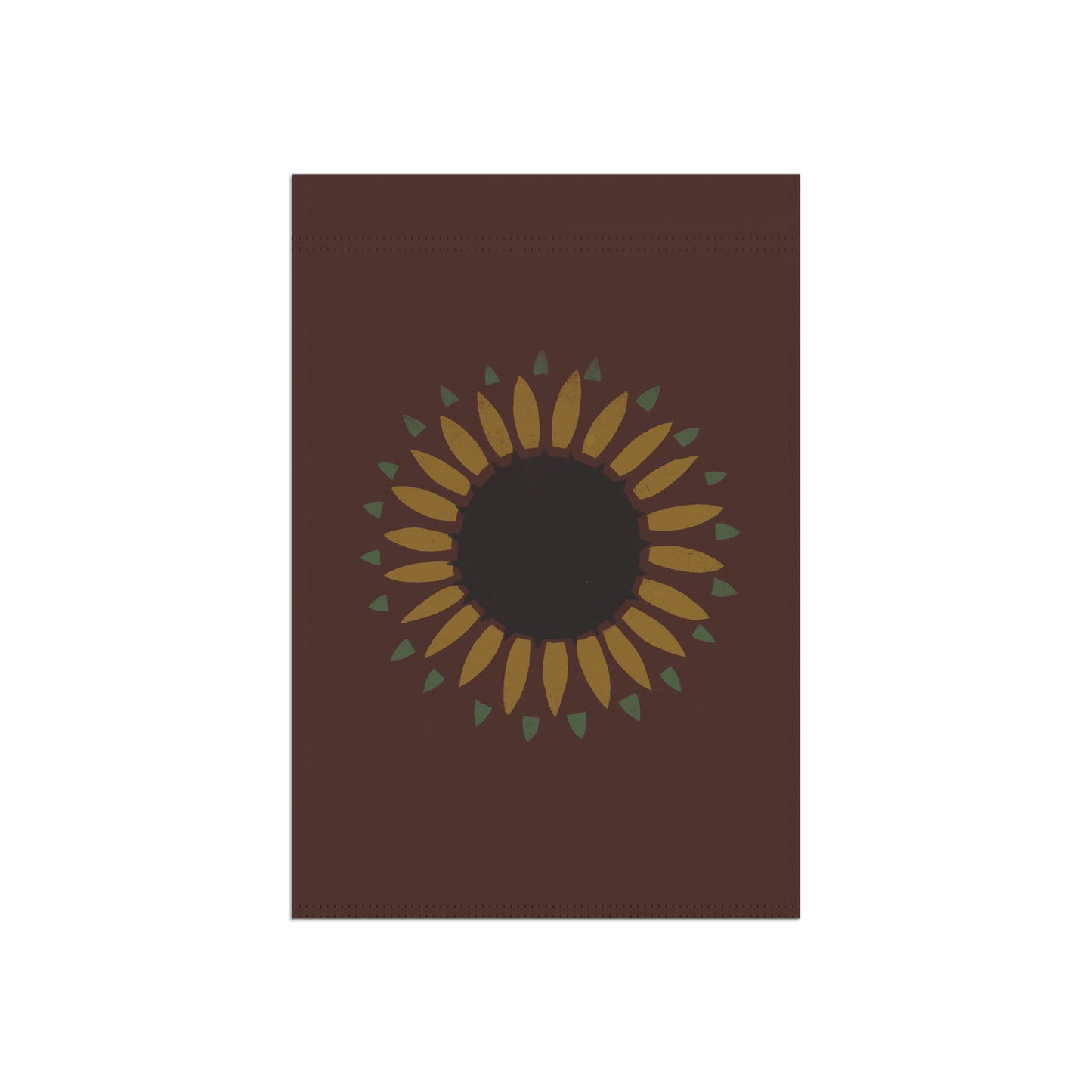 Sunflower Stencil on Red Early American Garden & House Banner