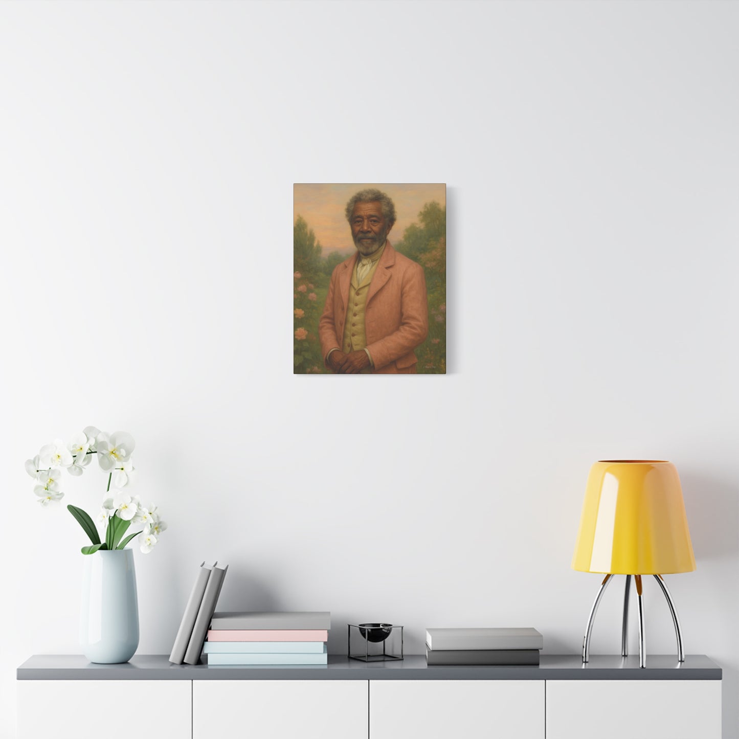 Elegant Stretched Canvas Art Print, Historical Portrait, Home Decor, Gift for History Lovers, Gallery Wall Art