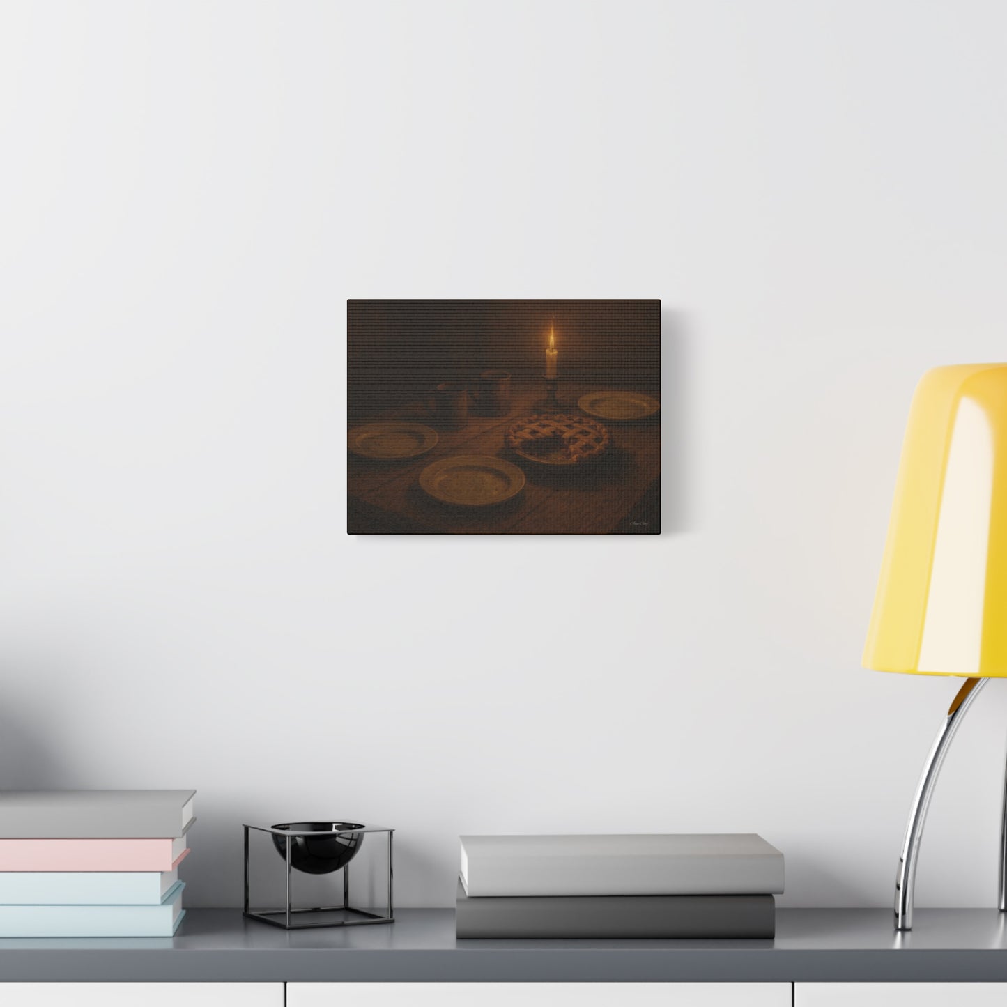 Warm Atmosphere Canvas Art for Home Decor, Cozy Wall Art, Kitchen Wall Decor, Rustic Photography, Gift for Homeowners