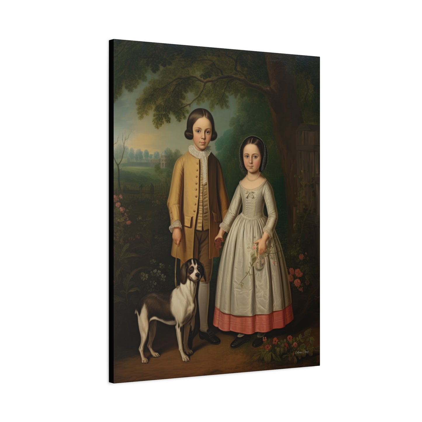 Ben and Cloe Matte Canvas, Stretched, 1.25"