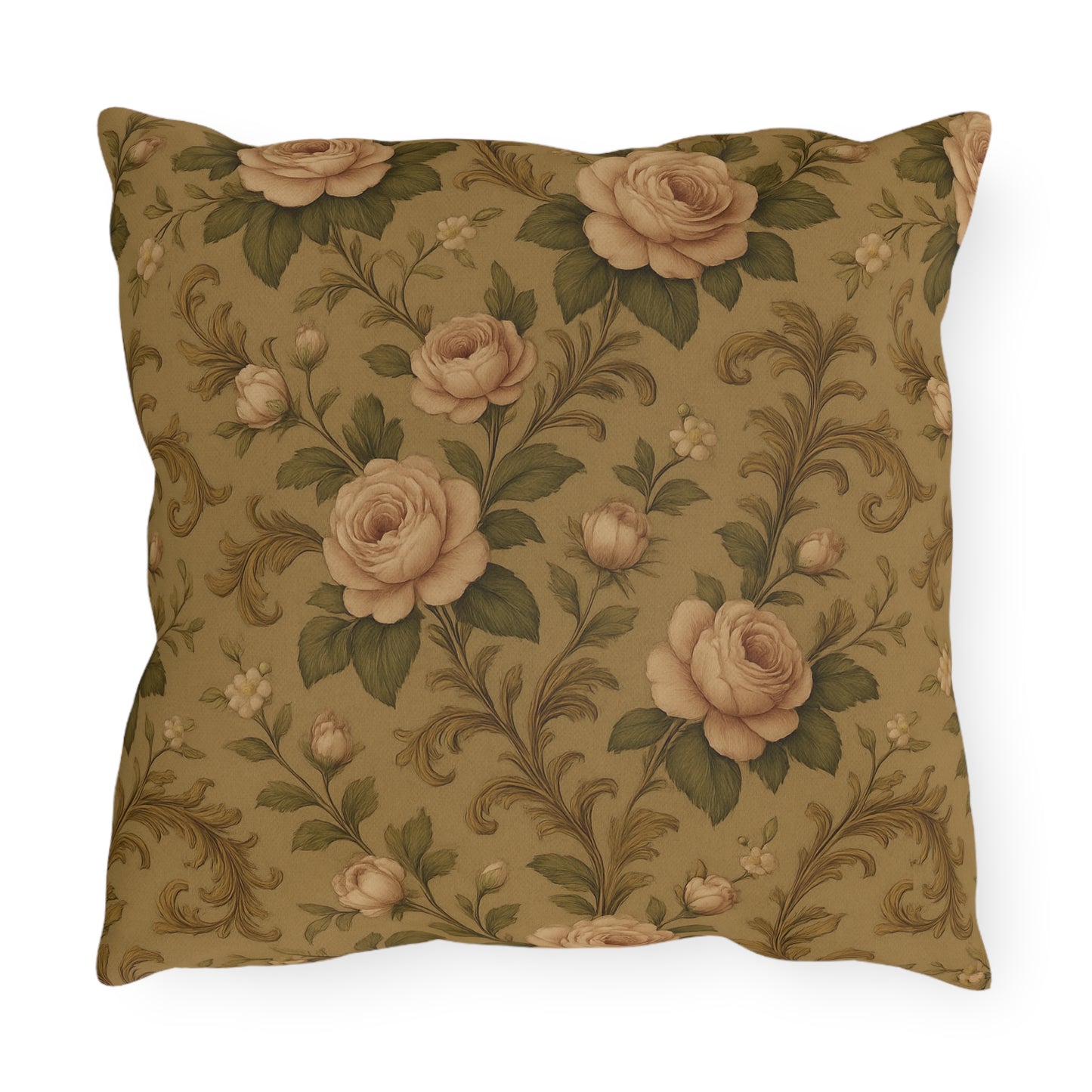 Elegant Decorative Outdoor Pillows, Floral Accent Cushions for Patios, Garden Decor, Cozy Outdoor Lounge, Gift for Home Lovers