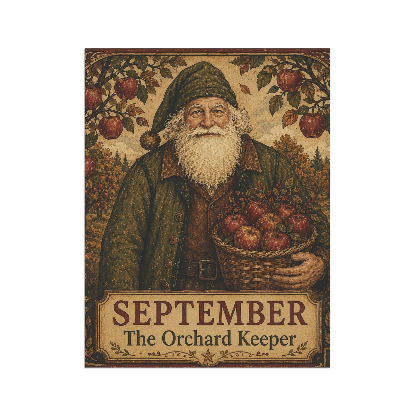 September Orchard Keeper Garden Flag