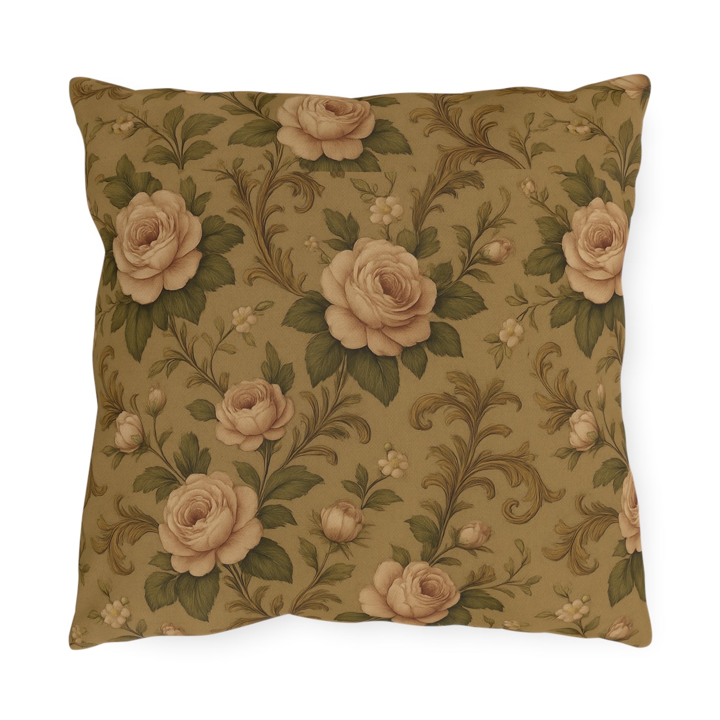 Elegant Decorative Outdoor Pillows, Floral Accent Cushions for Patios, Garden Decor, Cozy Outdoor Lounge, Gift for Home Lovers