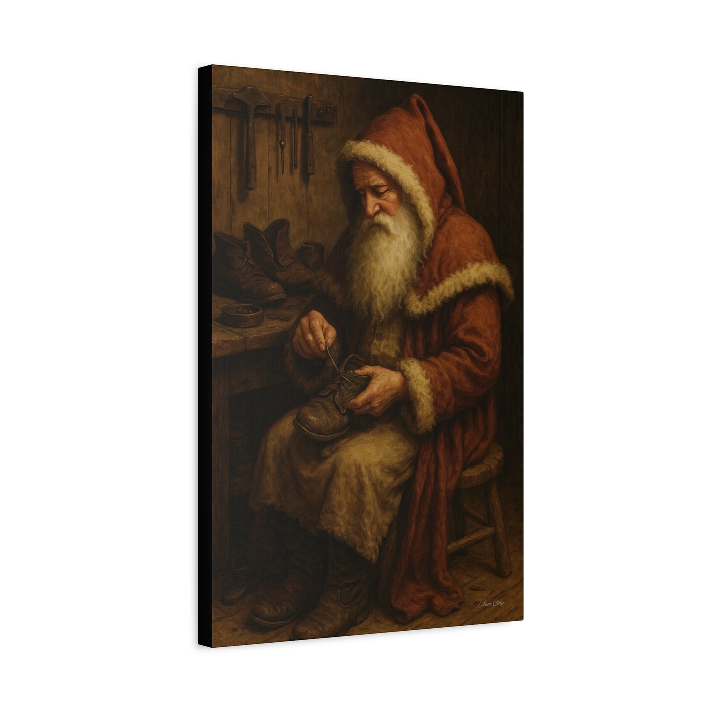 Santa's Workshop Matte Canvas Wall Art