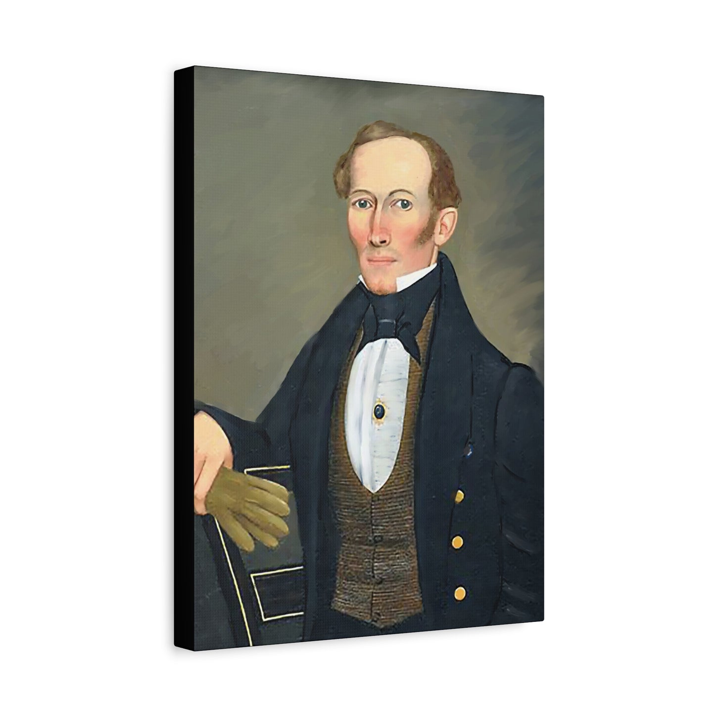 President Pearce Vintage Portrait Matte Canvas Wall Art - Classic Decor for Home